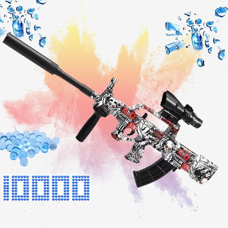 

QBZ Electric Gel Blaster Toy Gun With 10000 Hydrogel And Goggle Outdoor Shooting Game Automatic Guns For Children Gift