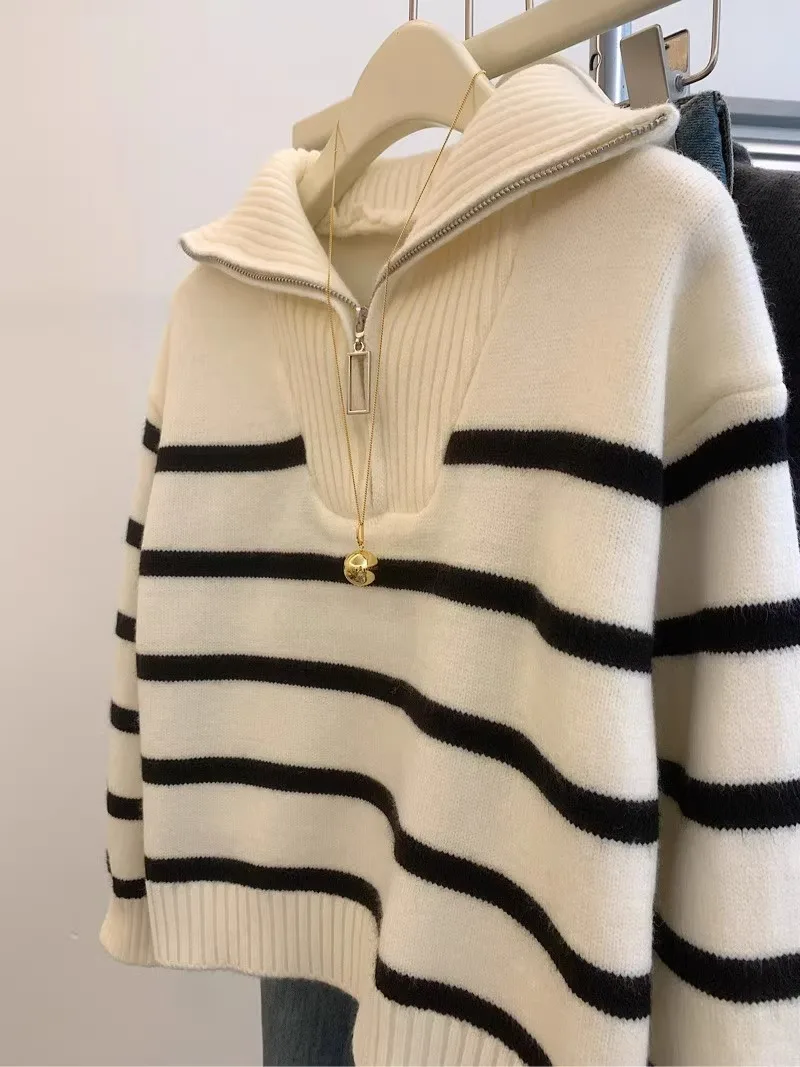 Осенне-зимний женский свитер женская утолщенная куртка на внутренней молнии