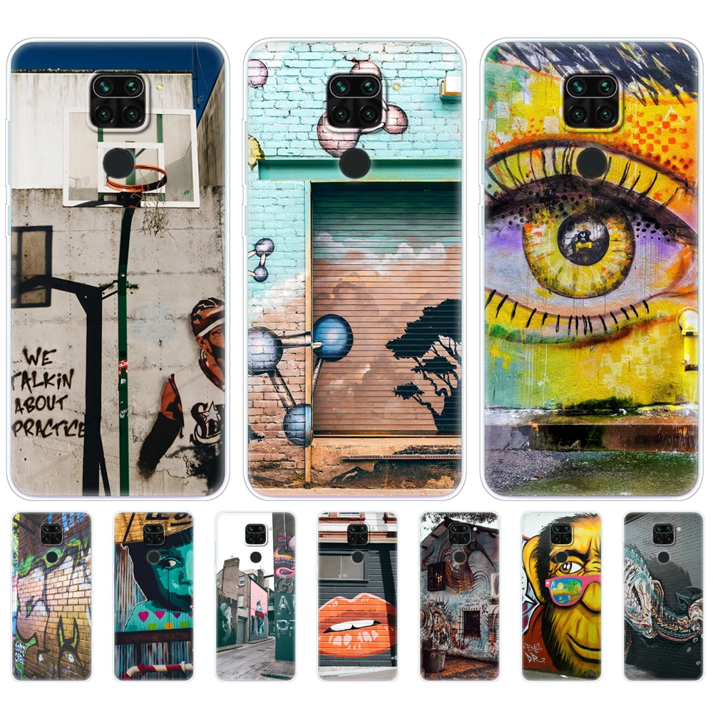

Cool street graffiti case for xiaomi redmi 6a 6 pro 7 7a 8 8A go redmi note 8 9 10 7 6 pro 8T 9s mi 9 SE 10 LITE pro cover