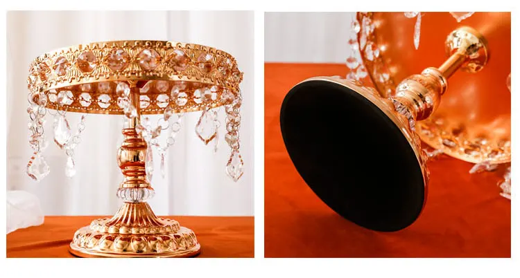 Роскошный поднос с высокой ножкой Европейский обеденный кофейный перерыв