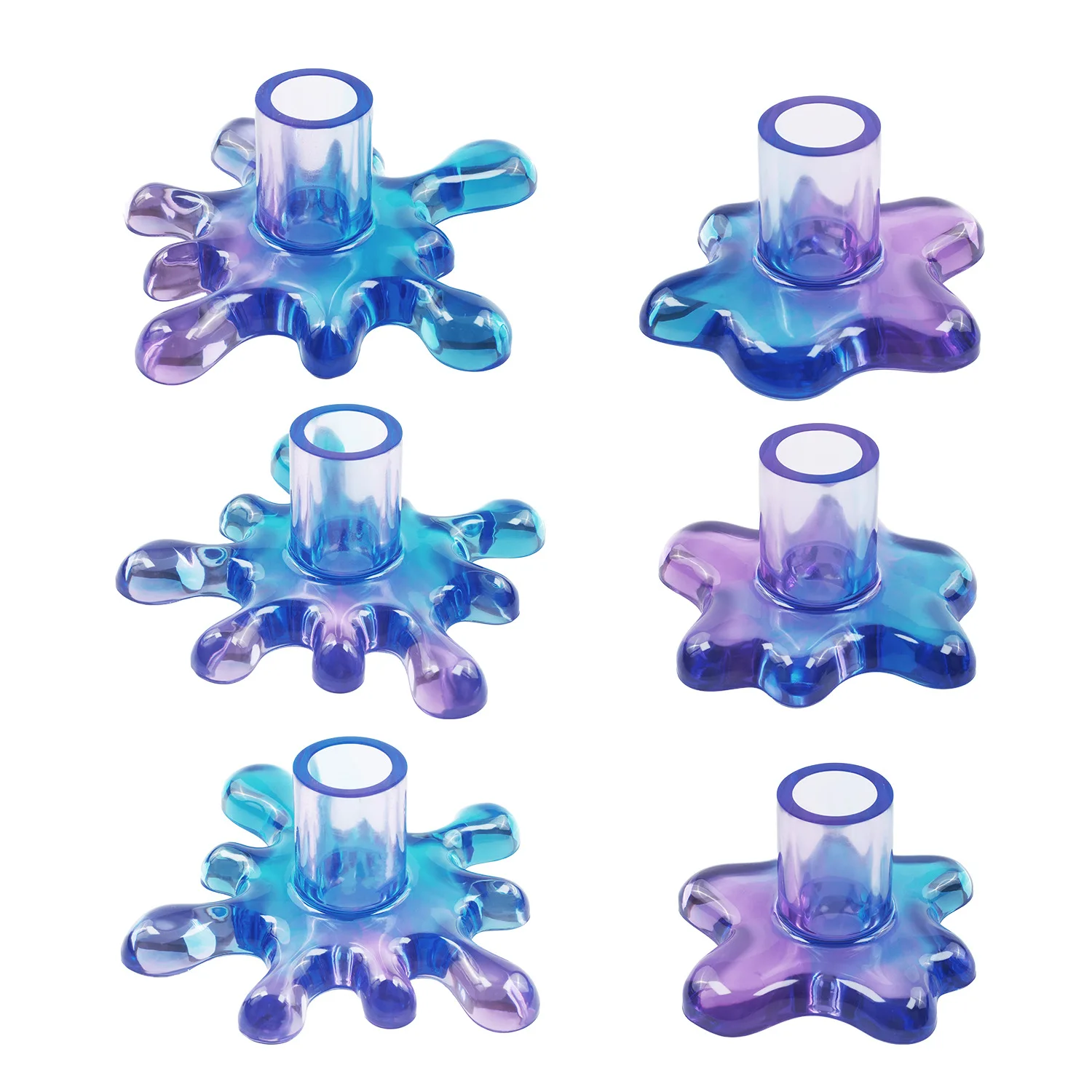 Держатель для свечи в стиле Водные капли