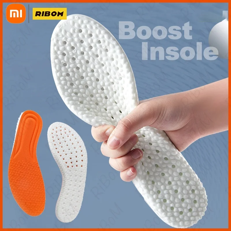 

New 2022 Xiaomi Home Boost Insoles Stretch Breathable Deodorant Cushion Orthopedic Shock Absorption Increased Insole For Shoes