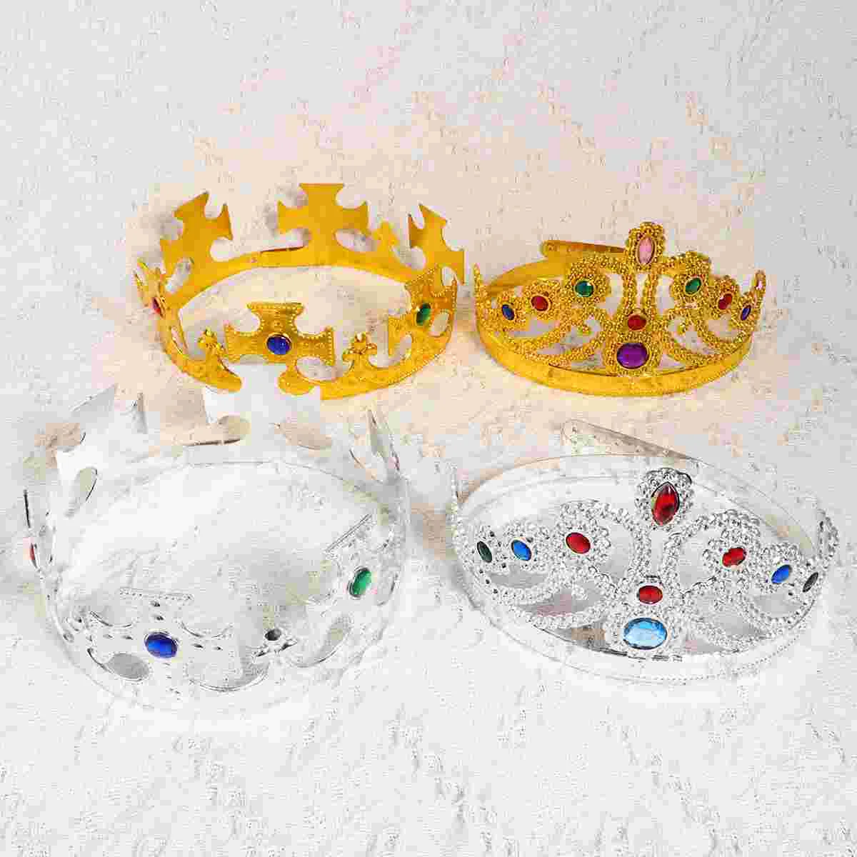 

4 PCS Children's Place Girls Clothes Role Play Crown Set Cosplay Performence Prince