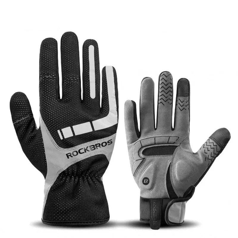 

Touch Screen Cycling Gloves Autumn Winter Thermal Windproof Bicycle Gloves Keep Warm Thick Sport Glove Bike Accessories
