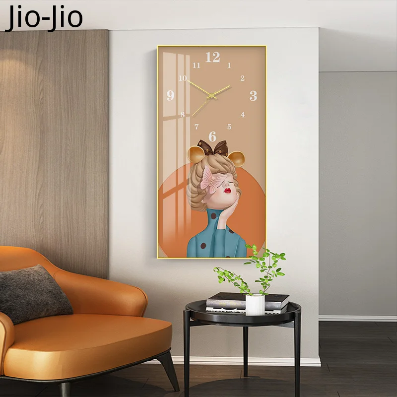 

Роскошные большие настенные часы с металлической границей, современные бесшумные настенные украшения для дома, гостиной, подарок