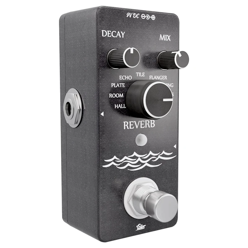 

ISET Digital Reverb Guitar Pedal With 9 Modes Guitar Effect Pedal For Electric Guitar Bass True Bypass