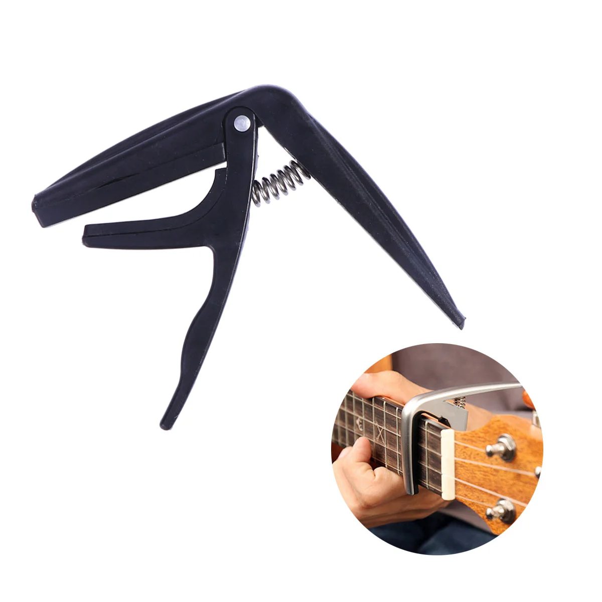 

Capo Guitar Ukulele Acoustic Ukelele Accessories Tuner Kit Clip Alloy Electric String Holder Beginners Capotastos