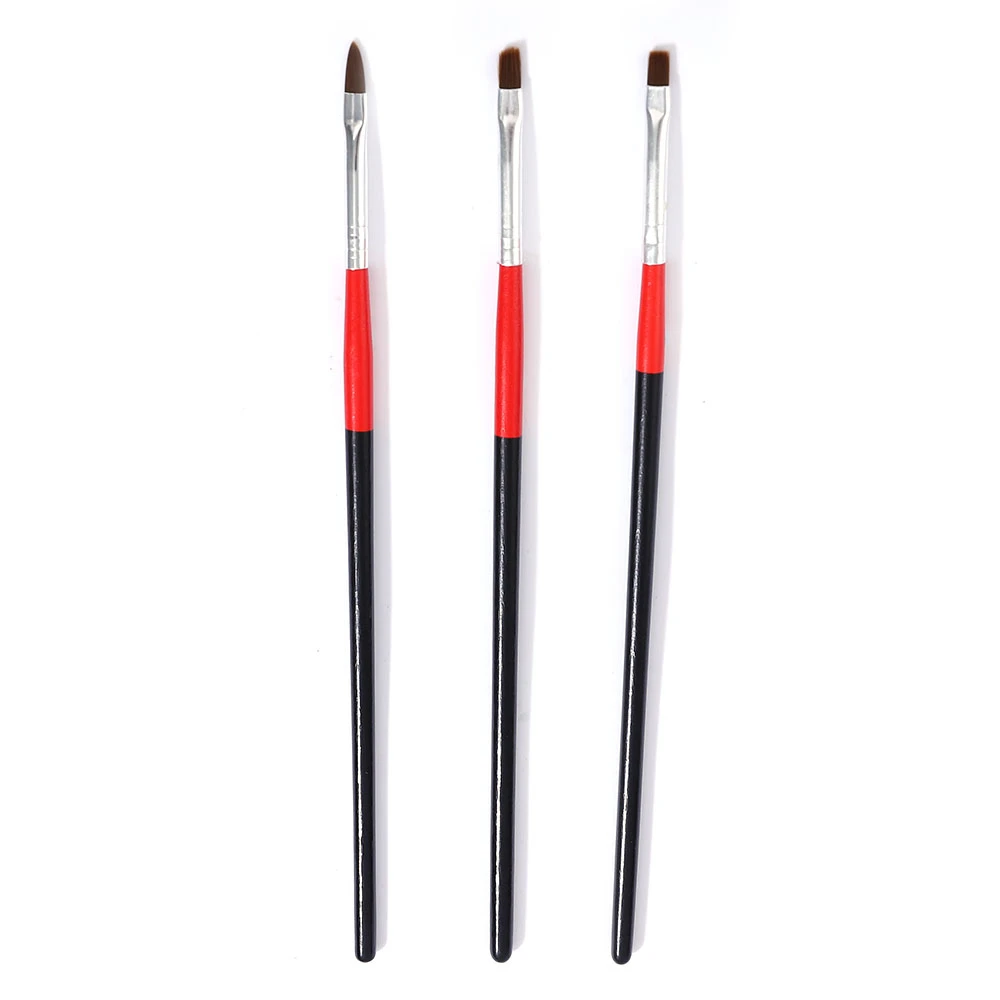 

Кисть для дизайна ногтей, 3 шт./компл., лайнер с кристаллами, 3D наконечники, для самостоятельной сборки акриловых ногтей, рисования, гравировк...