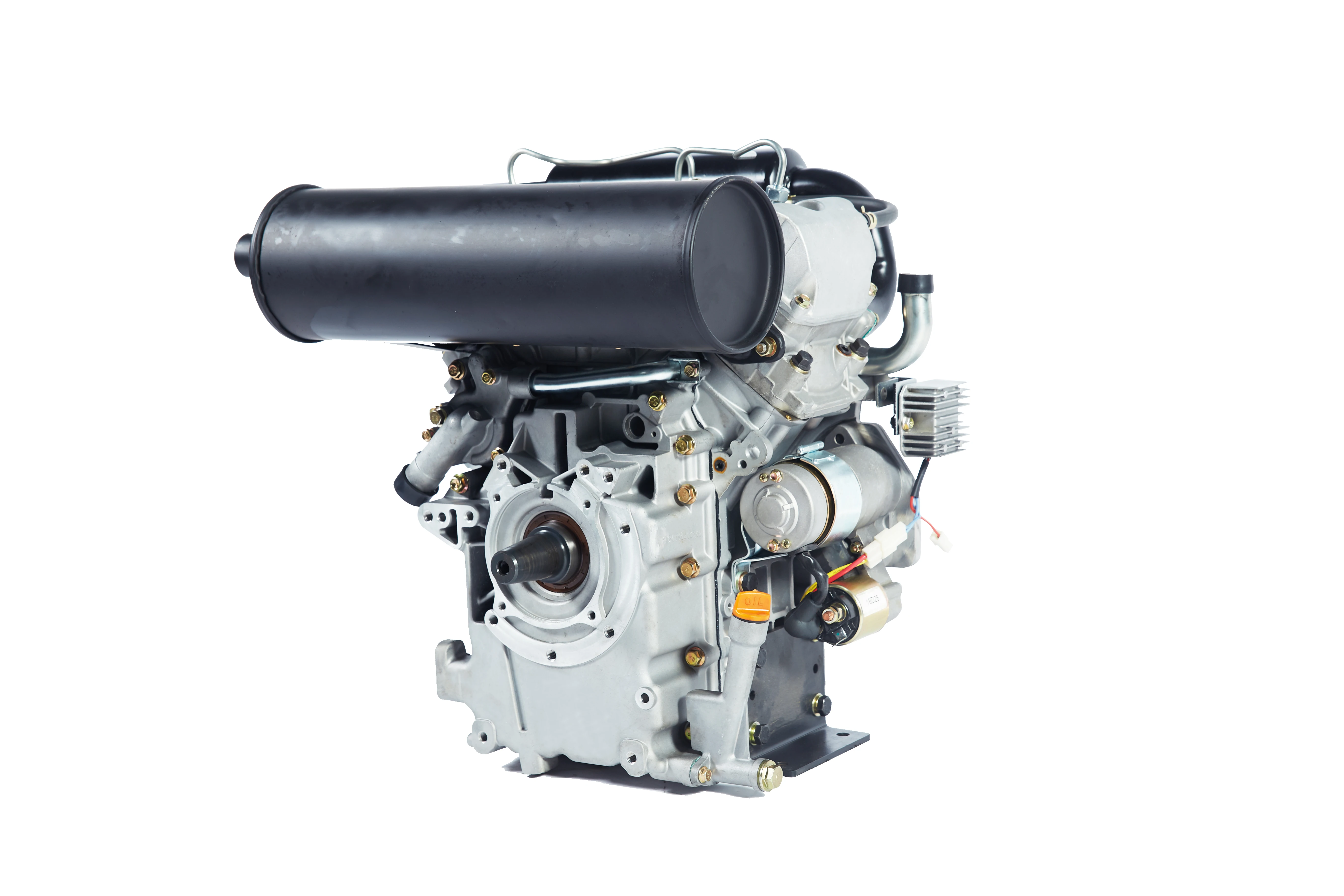 Двухцилиндровый дизельный двигатель с водяным охлаждением KAIST V-TYPE