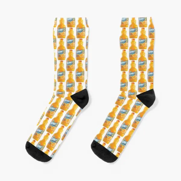 

Sunny D Crew Socks Winter Pattern Girls Cartoon Mens Short Funny Breathable Cute Unisex Best Cotton Ladies Women Black Sports