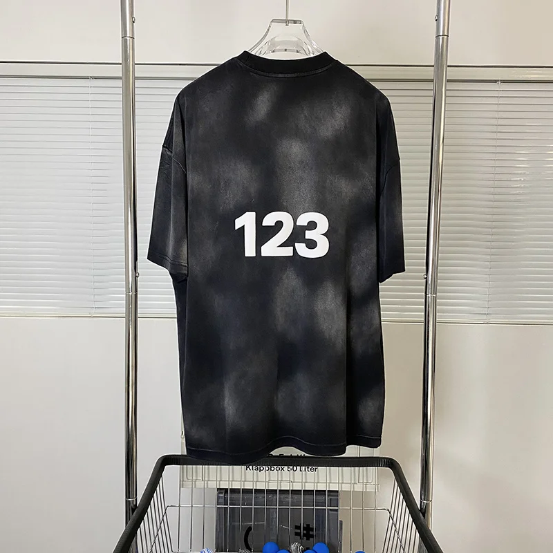 

Dye top quality Tie RRR123 Fashion T Shirt Men 1:1 RRR 123 Women Vintage Shirts Washed Heavy Fabric Tees Mens Clothing