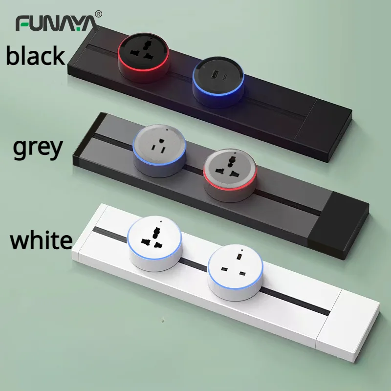 Рельсовые розетки удлинитель US/UK/EU/AU/General 8000 Вт 110 В 220 13A с USB-адаптером типа C