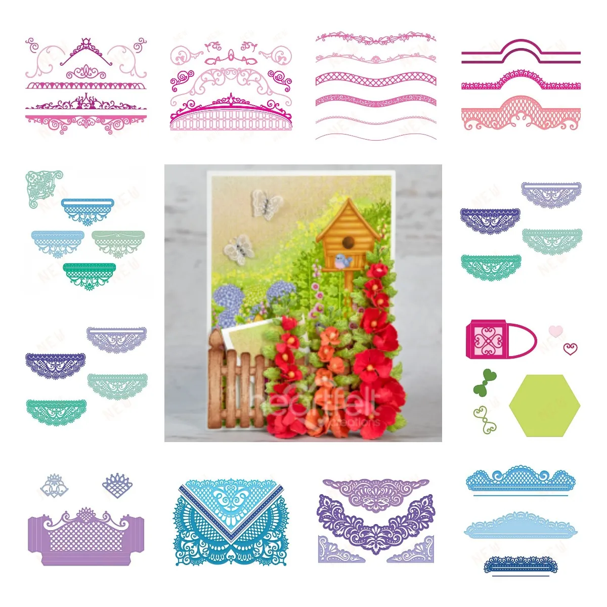 

Elegant Pocket Accents Cutting Dies New Arrival 2023 Diy Molds Scrapbooking Paper Making Cuts Crafts Template Handmade Card