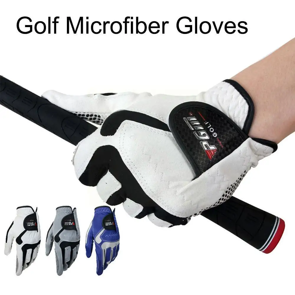 

Golf Glove Men's Golf Microfiber Gloves Single Non-slip Particles V2l0
