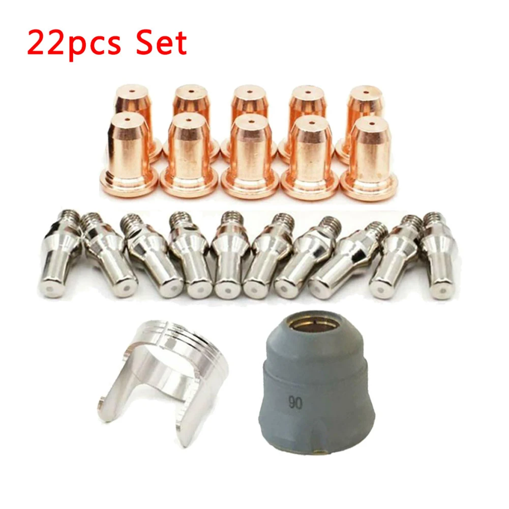 

22pcs IPT-60 PT-60 IPT-40 PT40 Plasma Cutting Consumables Electrode Tip Cup Kit Plasma Cutting Protective Cap Plasma CuttingHold