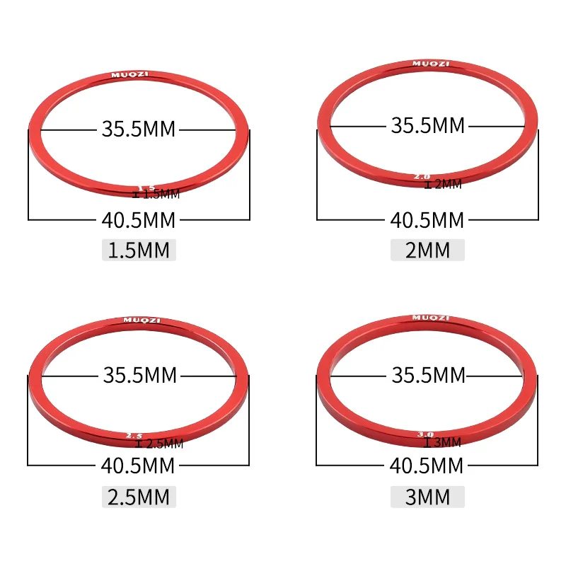 MUQZI 5 шт. шайба каретки для велосипеда 1 5/2/2 5/3 мм прокладка кассеты BB68 BB73 BB90 BB92
