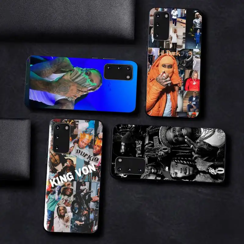 

Rapper lil Durk Phone Case for Samsung S10 21 20 9 8 plus lite S20 UlTRA 7edge