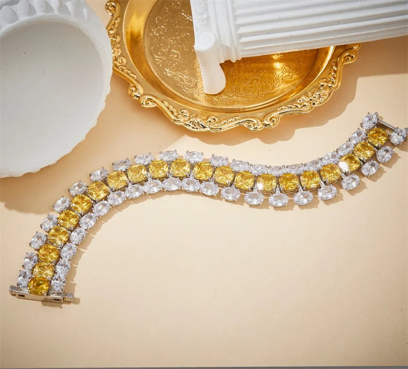 

Designer Fashion Copper Jewelry 3A Cubic Zirconia Party Bracelet
