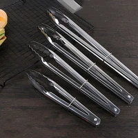 2pcs food stainless steel catering quality professional salad tongs utensil tong bbq cooking serving
