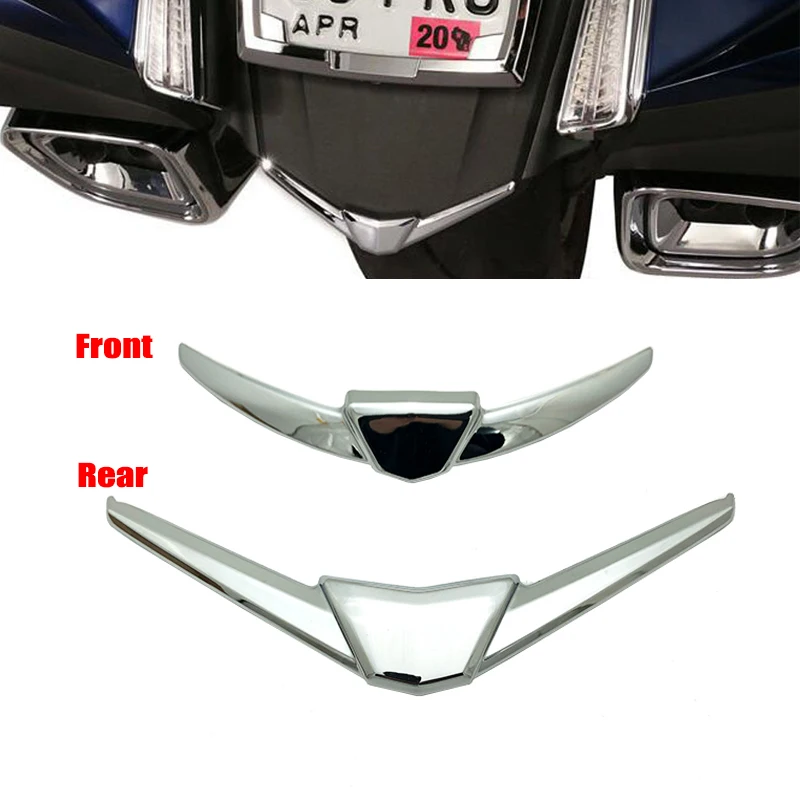 

For Honda Goldwing 1800 GL1800 F6B Gold wing GL 1800 2018 2019 2020 2021 Chrome Motorcycle Front Rear Fender Tip Trim Case