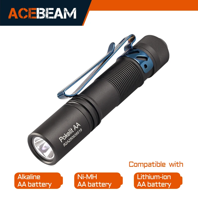 ACEBEAM pokelit AA EDC фонарик 500 люмен высотой CRI90 USB-C 14500 аккумулятор IP68 небольшой