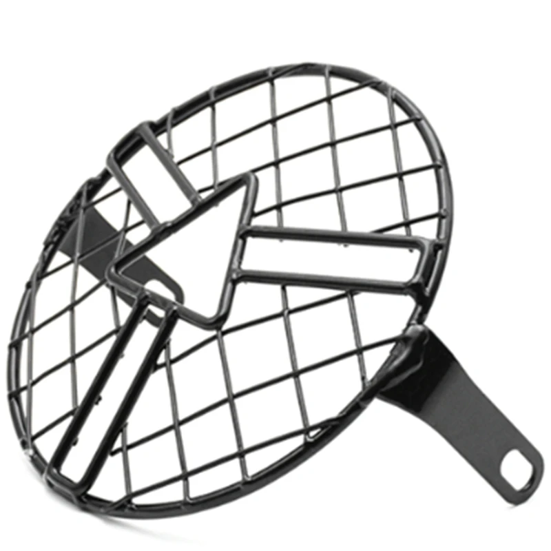 Мотоциклетная фара лампа в стиле ретро черный корпус круглая