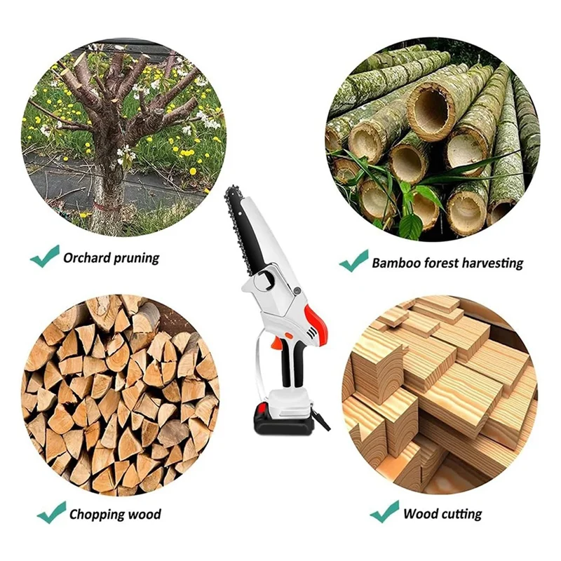 5 шт. 6-дюймовая стандартная цепь с 2 запасными стержнями цепной пилы для