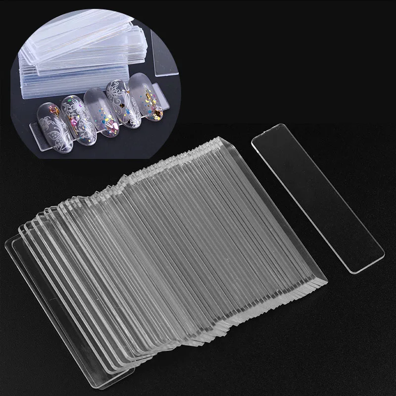 

10pcs Transparent False Nail Tips Nail Art Showing Shelf Acrylic Gel Polish Holder Strip1 Set Acrylic Showing Shelf Nail Tools