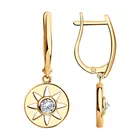 Серьги SOKOLOV из серебра с фианитами, Серебро, 925, Женские, Серьги 2022 тренд, Оригинальная продукция