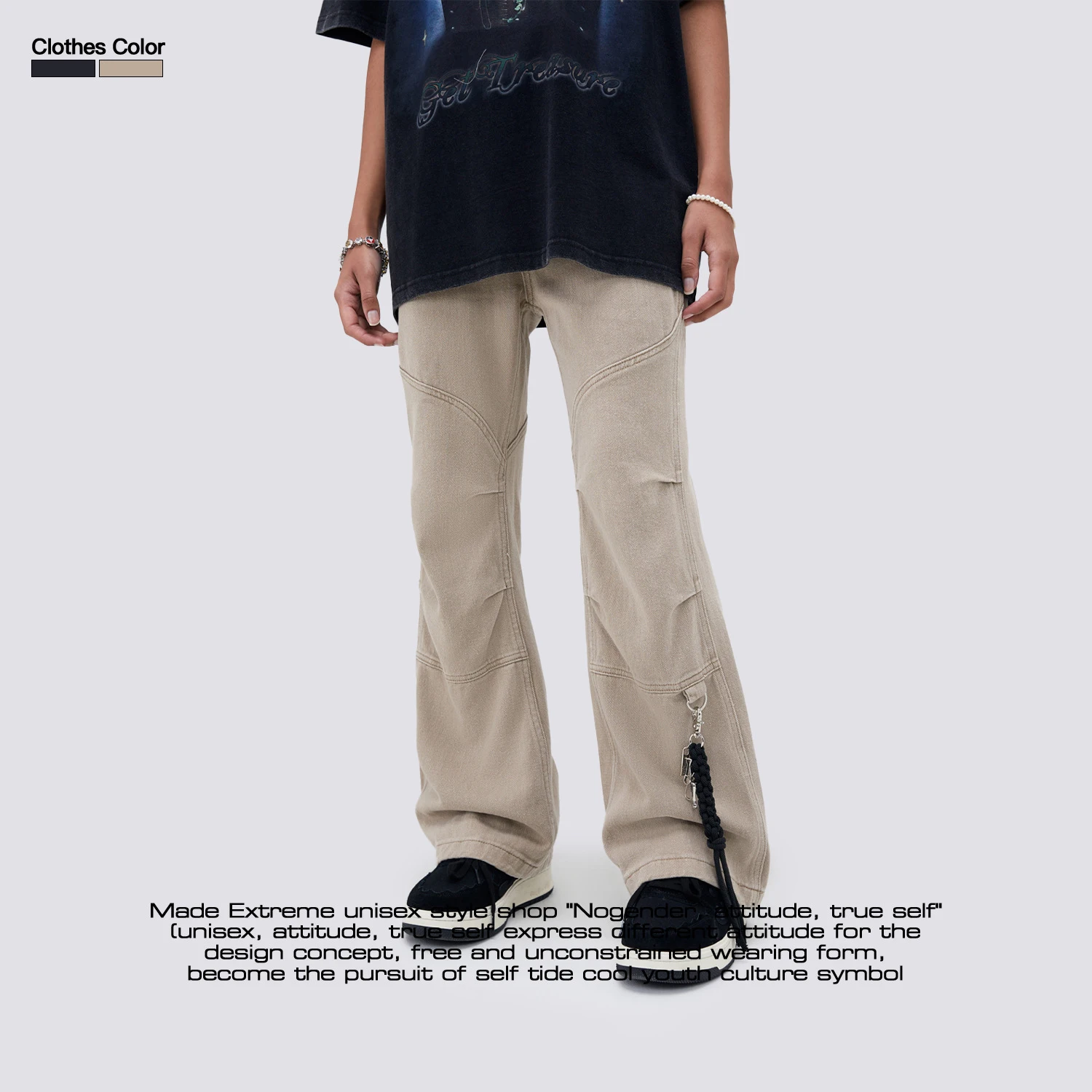 Overalls Workwear Pants sweaterpant Abrasion resistant Loose casual Jeans Retro Lumberjack pants DOUBLE KNEE PANT with Tool bag 