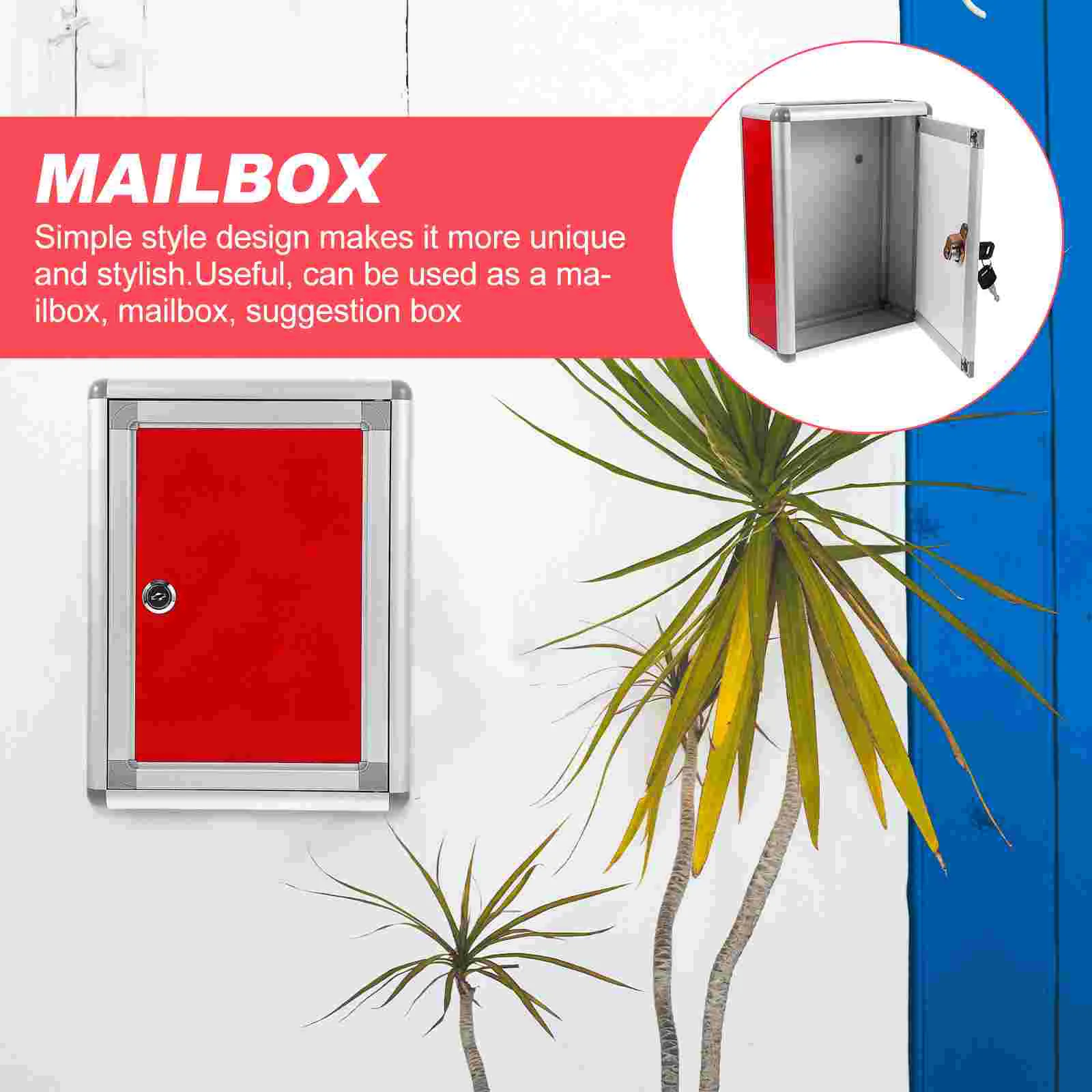 Небольшая коробка для предложений Почтовый ящик с замком Настенный Коробка из
