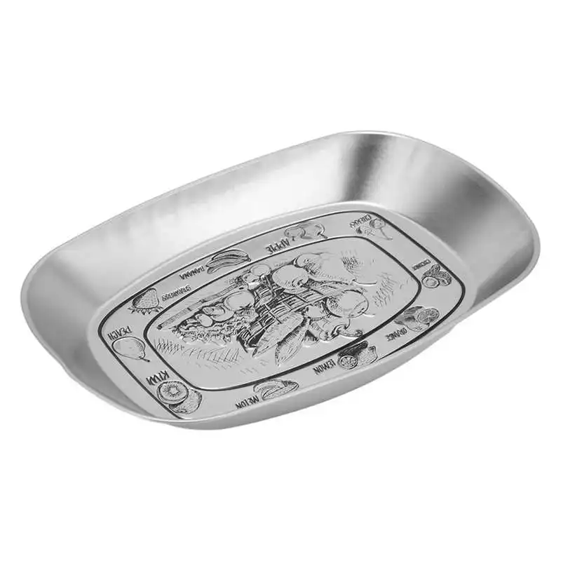 

Food Tray European Style Iron Smooth Fruit Tray Fine Production for Thanksgiving for Biscuits