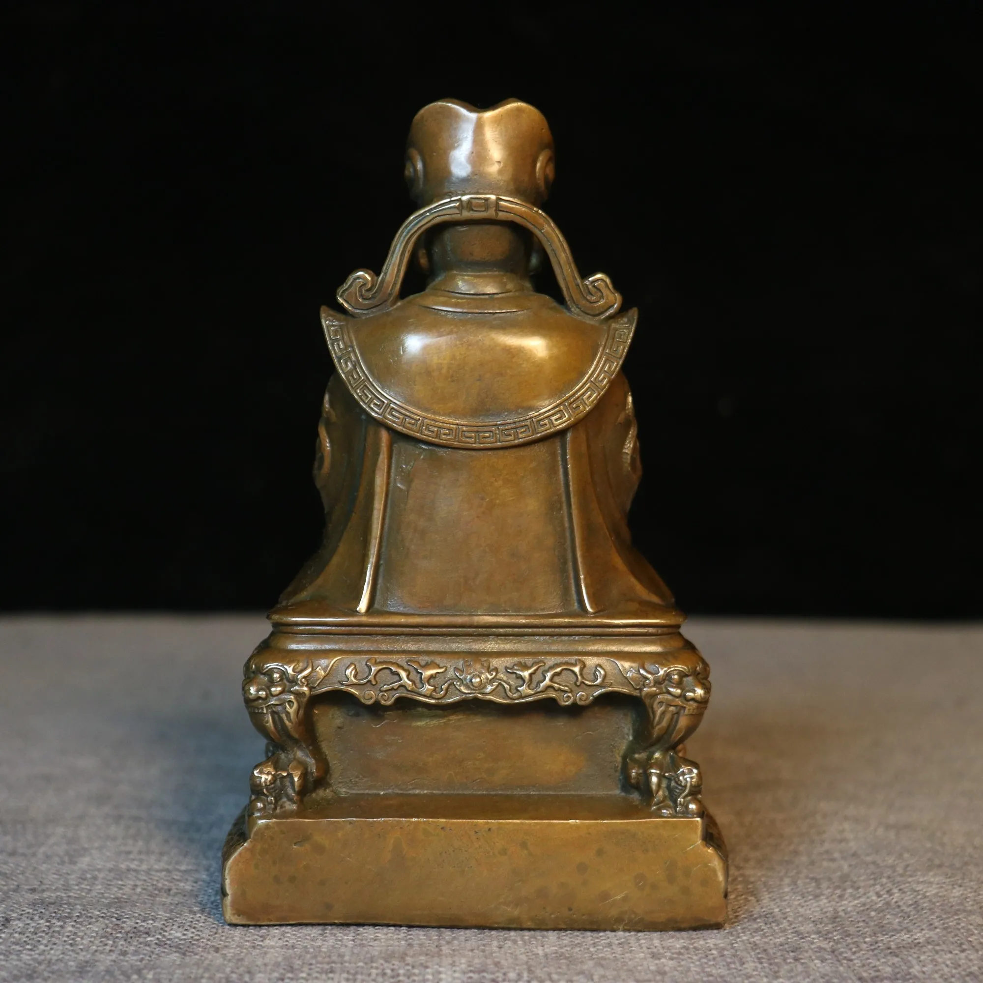 Латунная декоративная статуя Zi Wei Da Di — полностью латунный домашний декор для