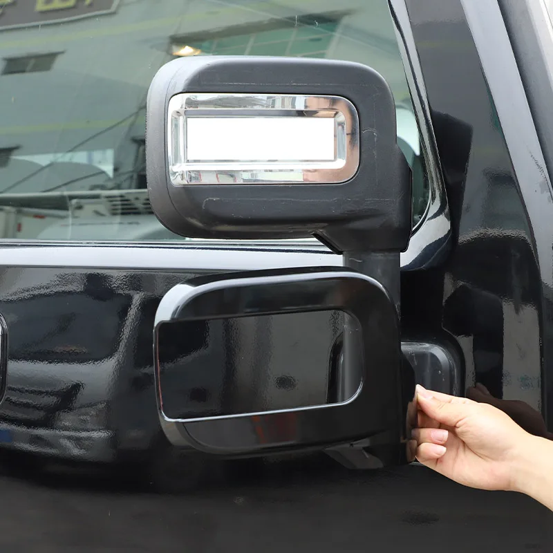 

For Hummer H2 2003-2009 ABS Black/Silver Car Exterior Mirror Cover Mirror Protection Trim Cover Sticker Car Accessories