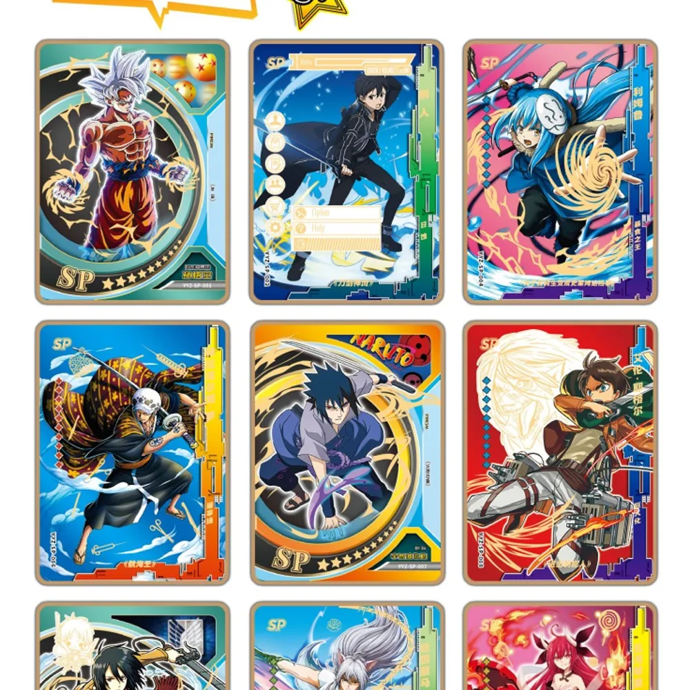 Японские аниме-карты Demon Slayer, Наруто, Меч Искусства Онлайн, Коллекции Bleach Карточная игра Коллекционные детские игрушки Боевой подарок.