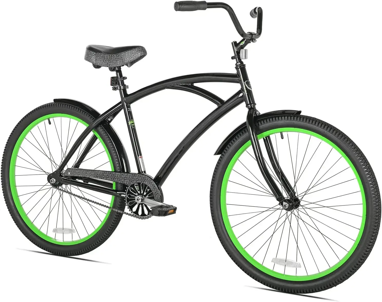 

26" Cruiser Men's Bike, Black/Green