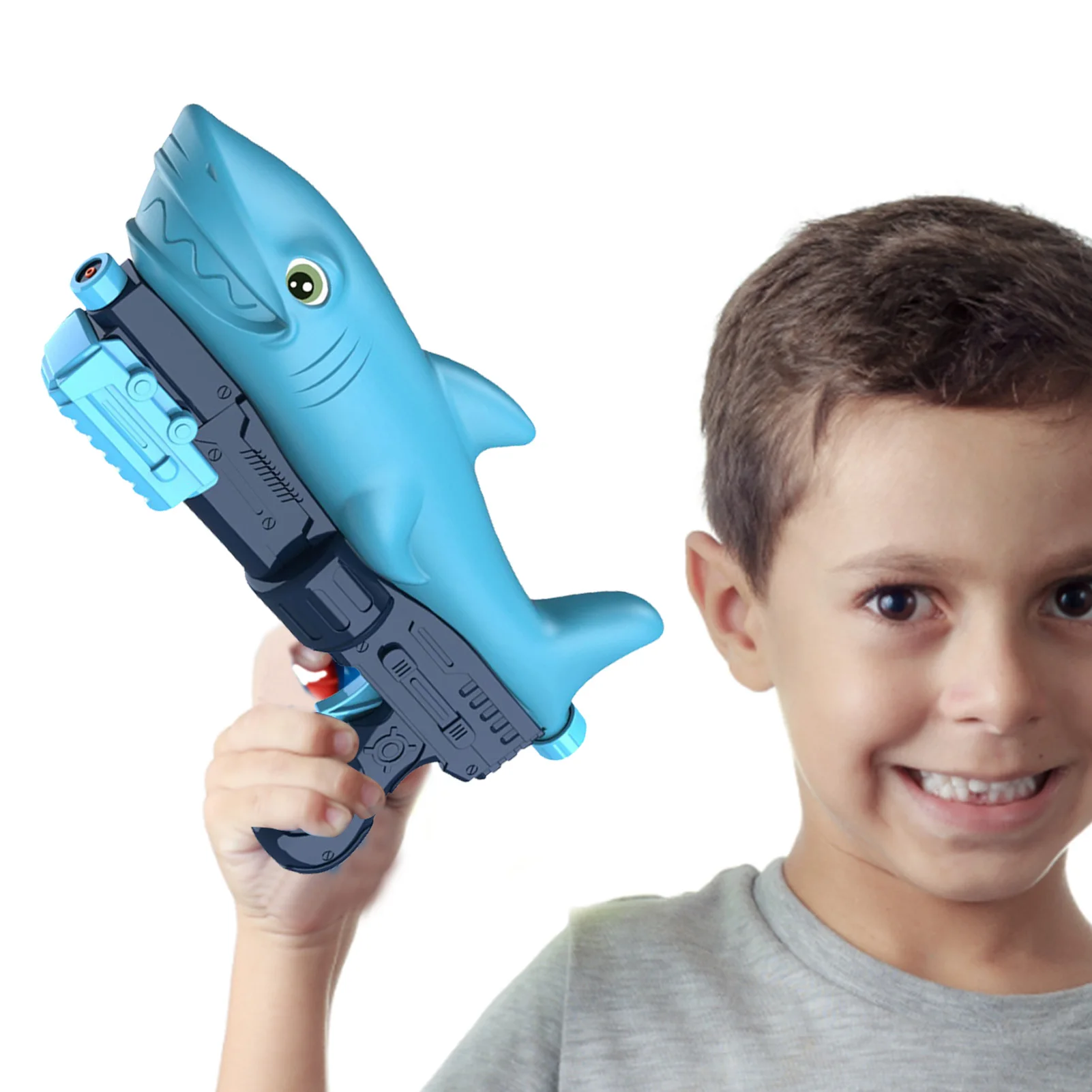 

Водяные Пистолеты Shark для детей, вместительные разбрызгиватели для летнего бассейна, пляжа, для игр на открытом воздухе, водяной аппарат