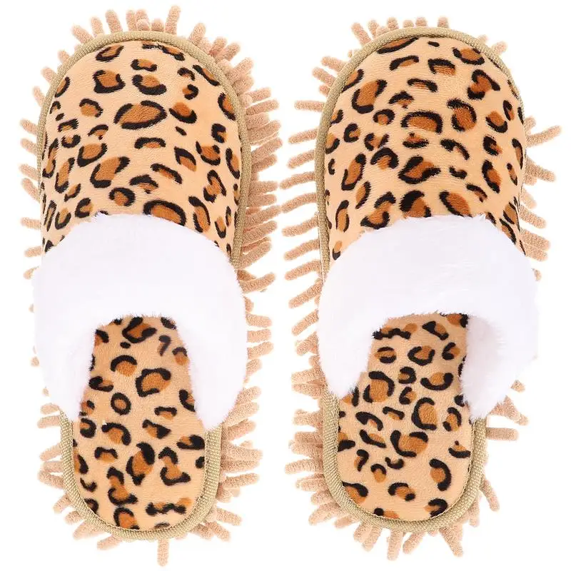 

1 Pair of Mop Slippers Convenient Sweeping Slippers Washable Mop Shoes Dust Sweeping Shoes