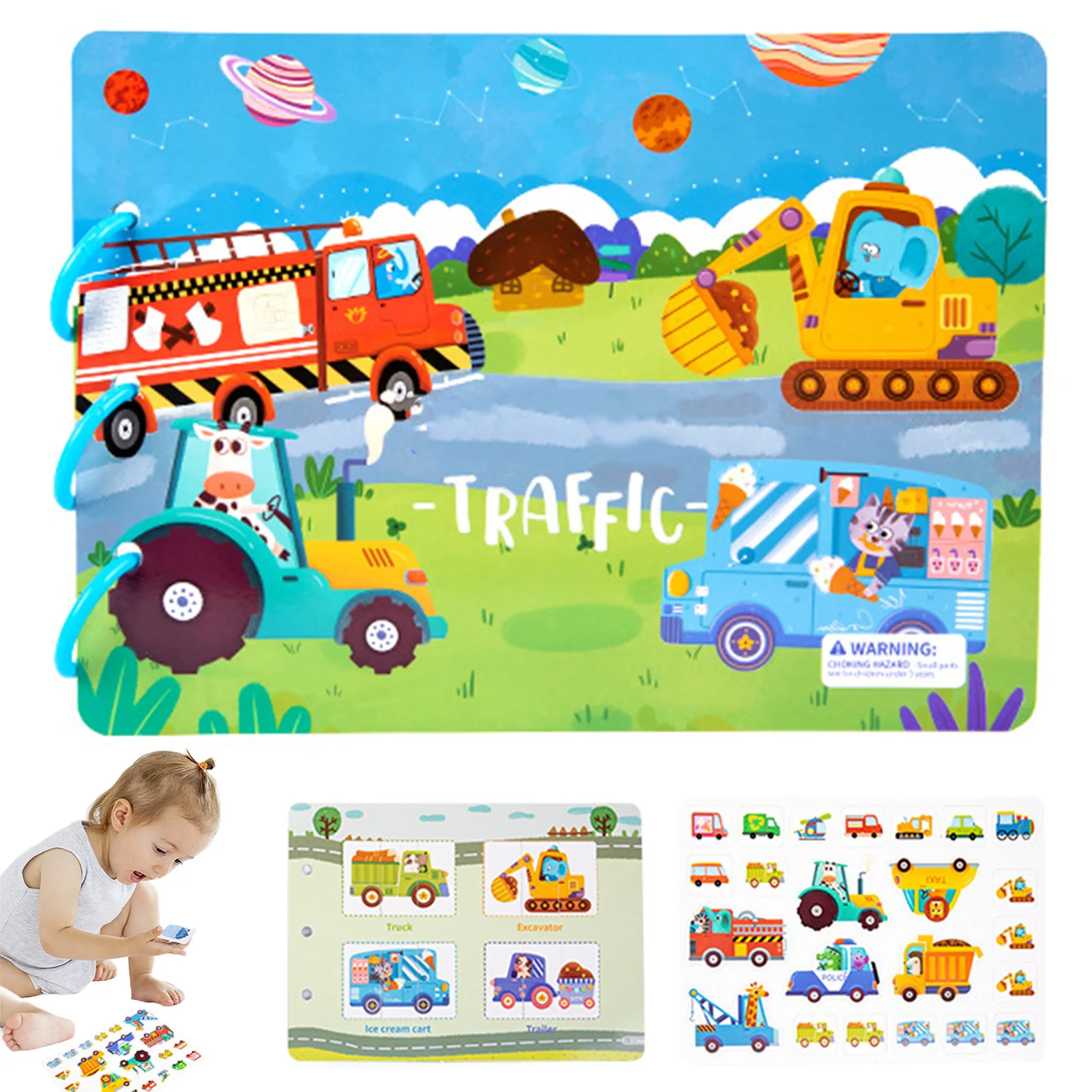 

Preschool Learning Book For Toddlers Sensory Educational Busy Book For Toddlers Carry On Travel Quiet Activity Book Learn