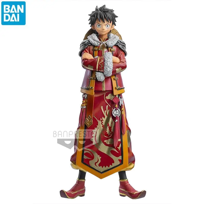 

Bandai One Piece Scenery Figure Luffy Anime Cartoon Chinese Style Vol1 Dxf Overseas Limited Model Toy Desktop Collect Ornaments