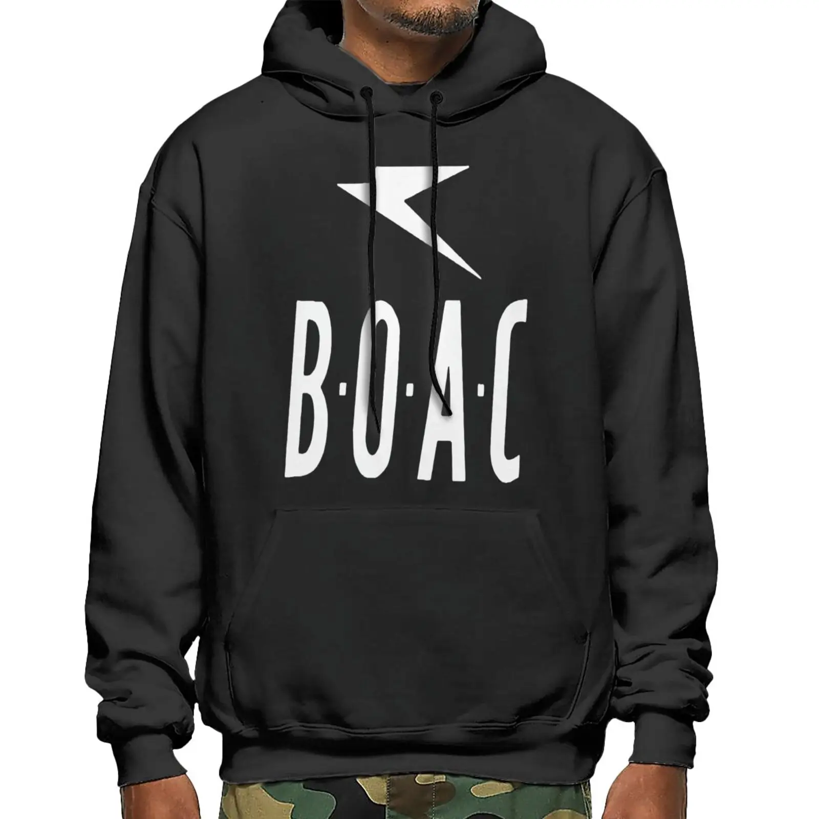 

Boac 70S Airline Style Fishing Travel Hoodie Sweatshirt Man Sweatshirts Winter Hoodies Man Women's Hoodie Men's Winter Sweater