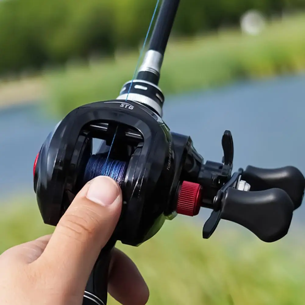 

Magnetic Baitcasting Fishing Reel 18+1 Shielded Ball Bearings 8.1:1 Gear Ratio Brake System Low-profile Reel