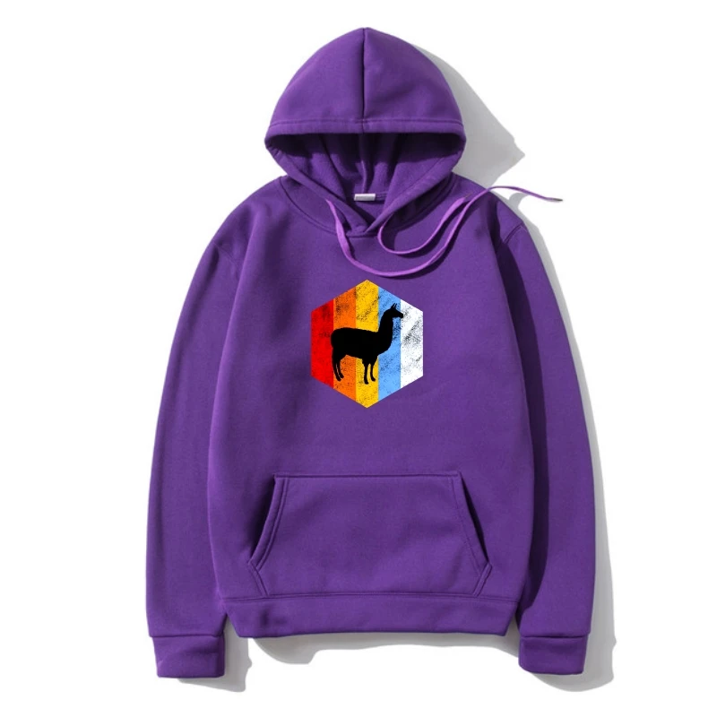 

Custom Lama Llamas Ljama Alpaca Lama Men SweatSweatshir 2022 Female Unisex Men And Women Hoodys Hiphop Hoodys