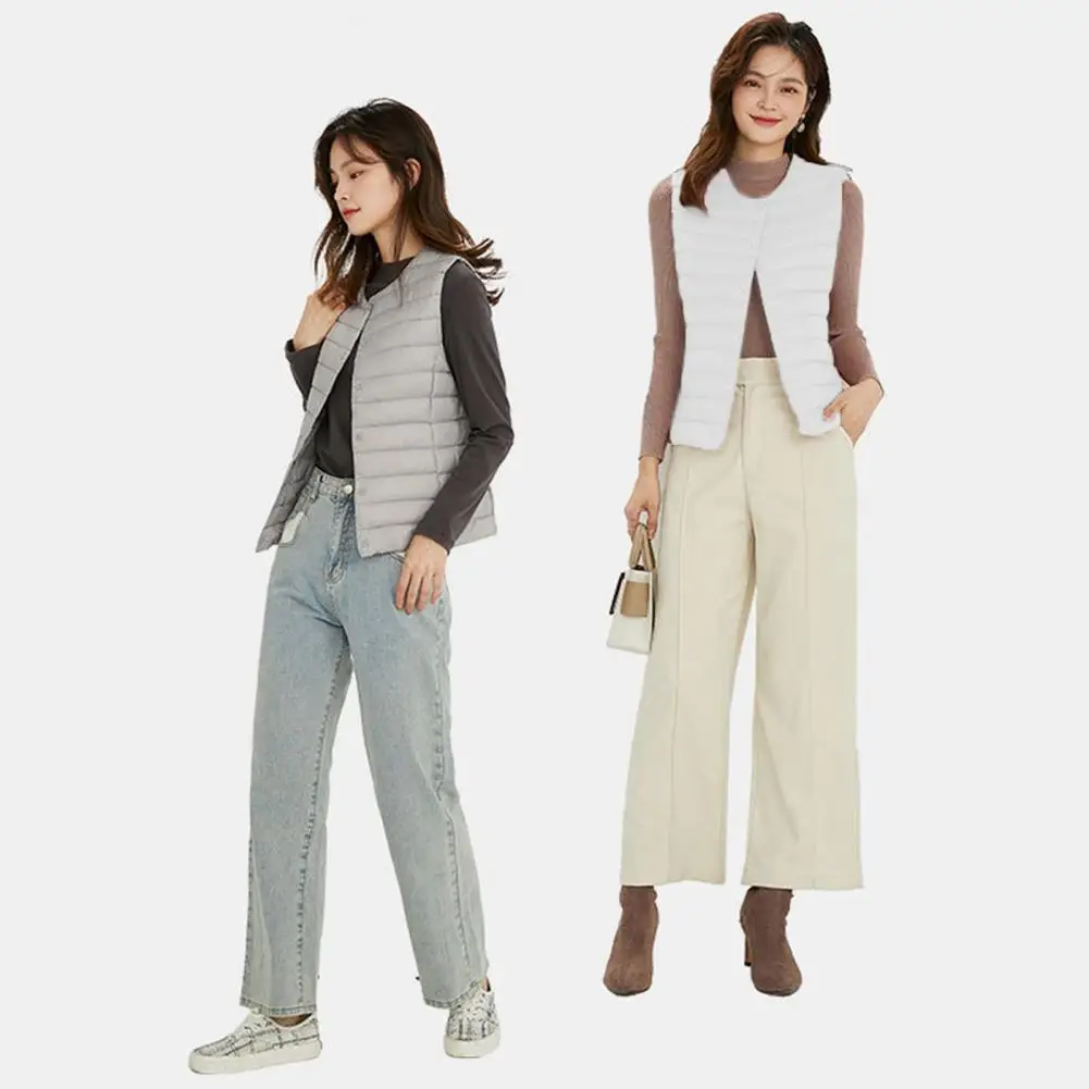 Женская зимняя куртка без рукавов женский пуховик с подкладкой для улицы работы