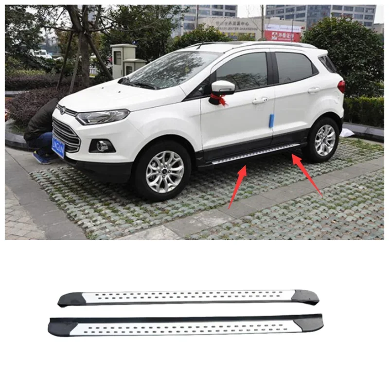 

For Ford Ecosport 2013-2020 High Quality 2 Pieces/1Set Aluminum Alloy Running Boards Side Step Bar Pedals
