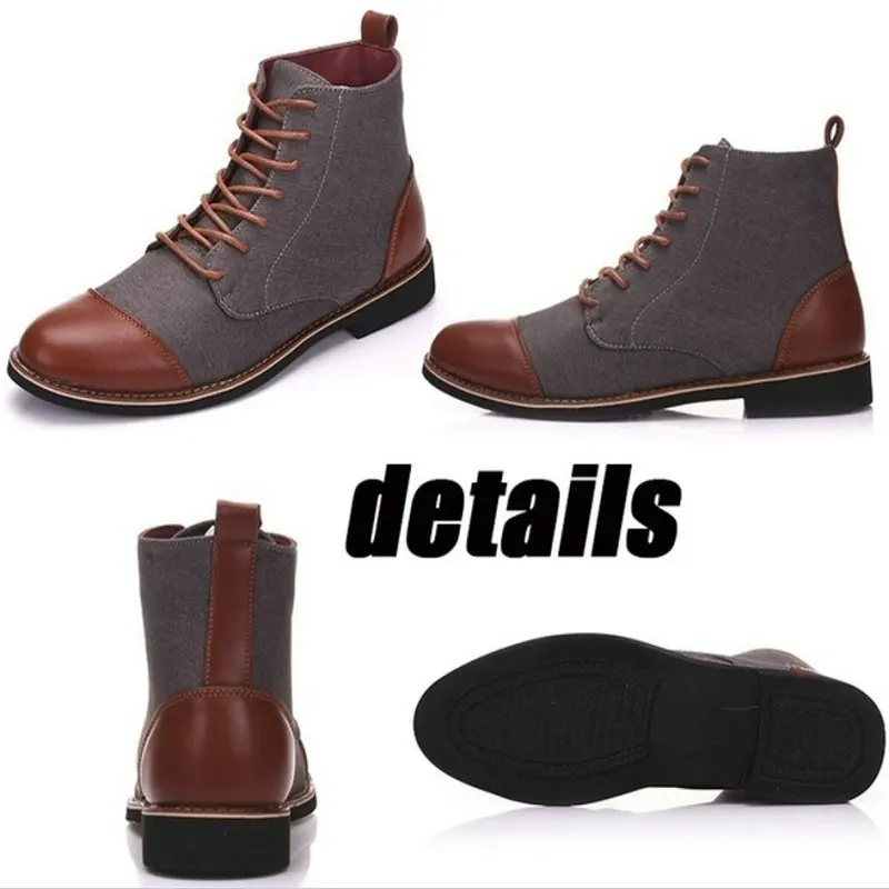 Men Martin Boots Men Short Boots Big Size Men Leather Leisure Men S Boots Chelsea Boots Big Size Shoes