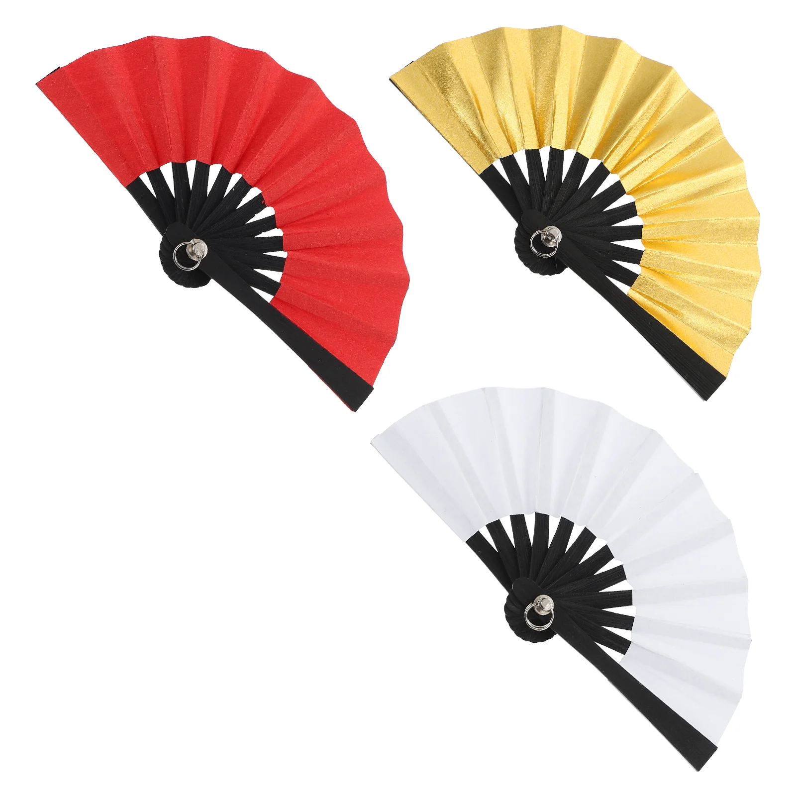 

3 Pcs Mini Paper Fan Toy Decor Folding Fans Toys Props Flower Ornaments Baby Crafts