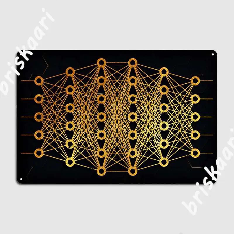 

Нейрольная сеть, металлический знак, клувечерние, кинотеатр, дизайнерский плакат, оловянные плакаты с вывесками