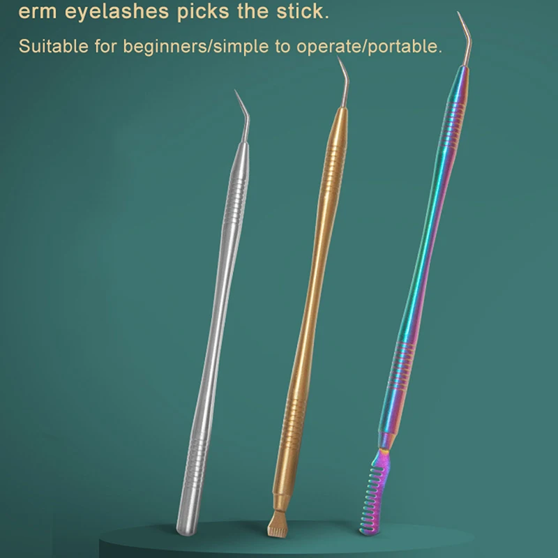 

2 в 1, металлические стержни для наращивания ресниц, из нержавеющей стали