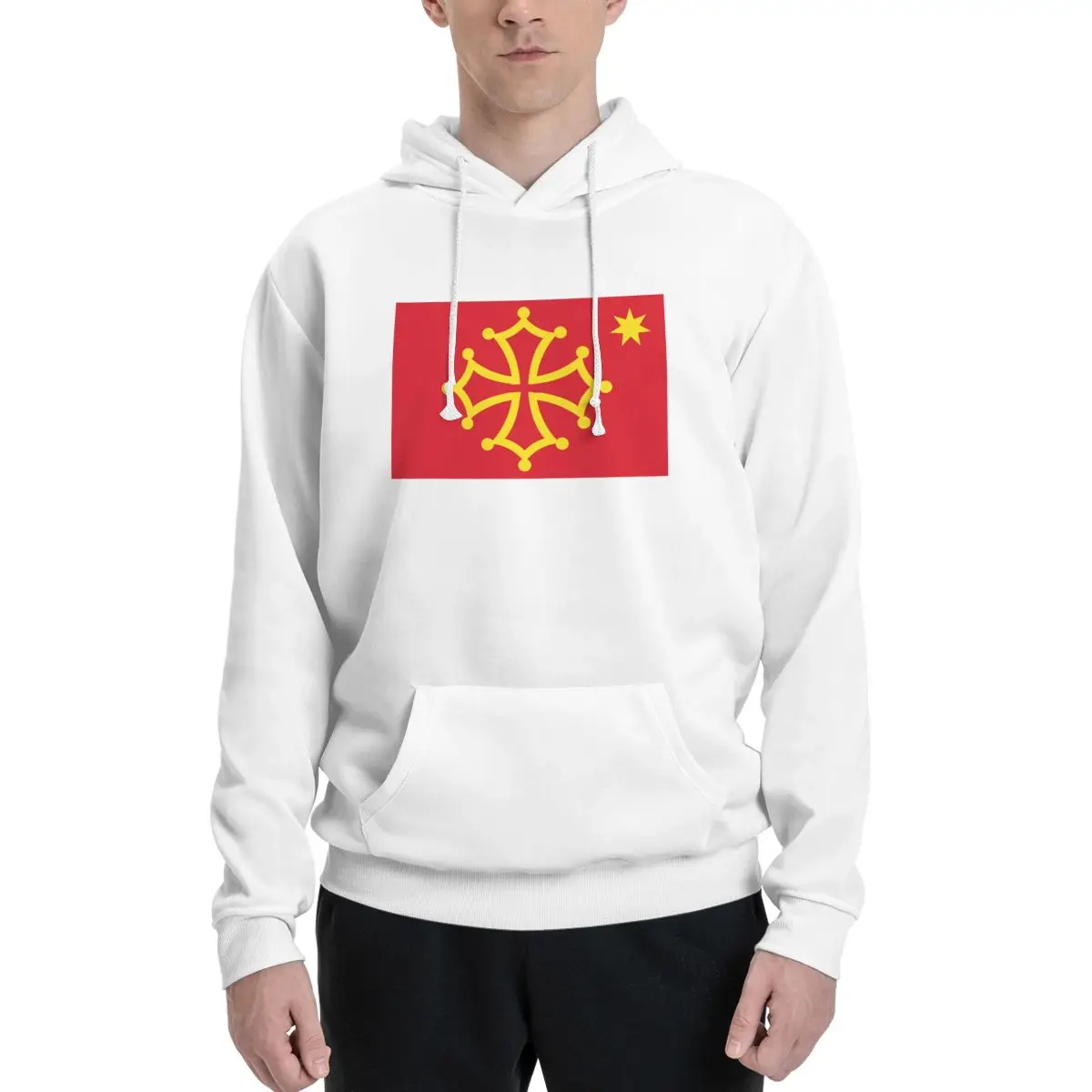 

Crotz Occitana E L'estalla Couples Plus Velvet Hooded Sweater Graphic High grade With hood pullover Travel beautiful